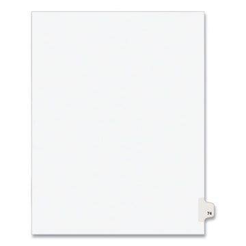 Avery® Preprinted Legal Exhibit Side Tab Index Dividers, Avery Style, 10-tab, 74, 11 X 8.5, White, 25-pack, (1074) freeshipping - TVN Wholesale